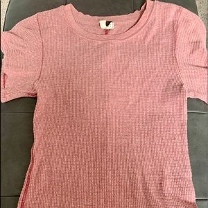 FREE PEOPLE WE THE FREE FLUTTER SLEEVE TOP SMALL